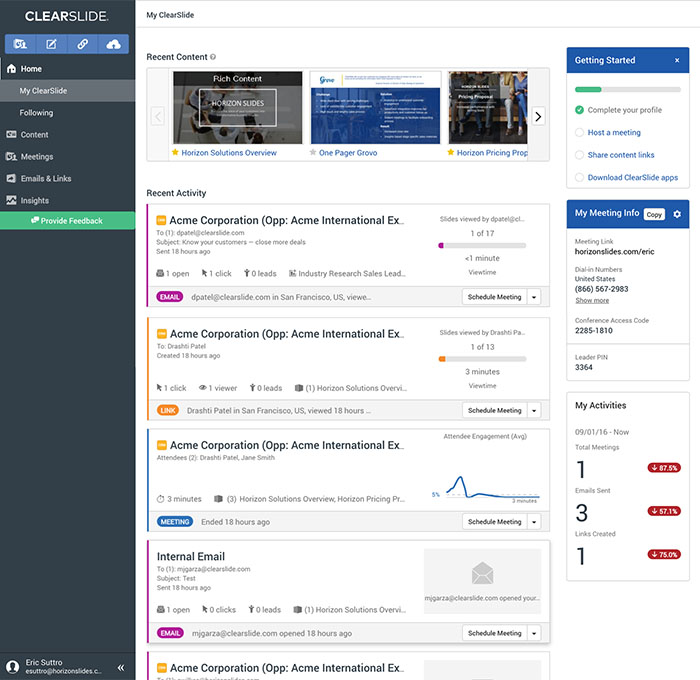 Intuitive Sales Platform