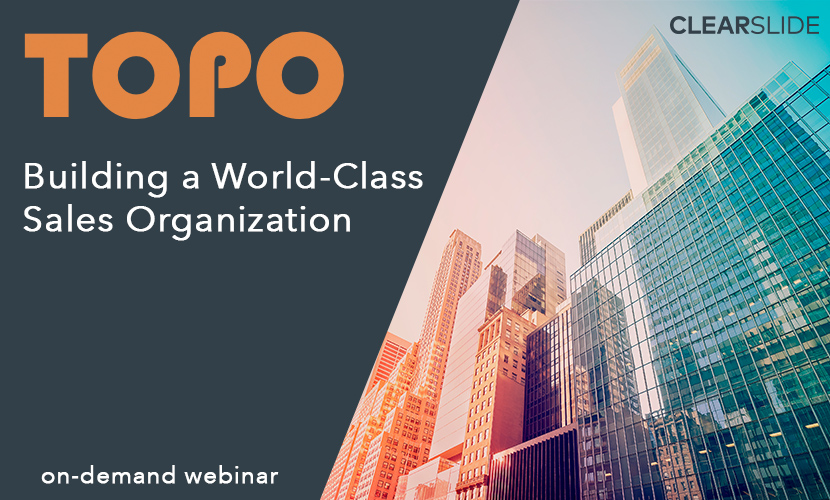 topo sales organization webinar