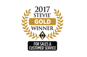 sales customer service award winner stevie win gold