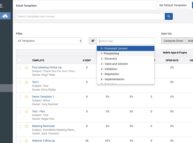 product update template filter tags content management